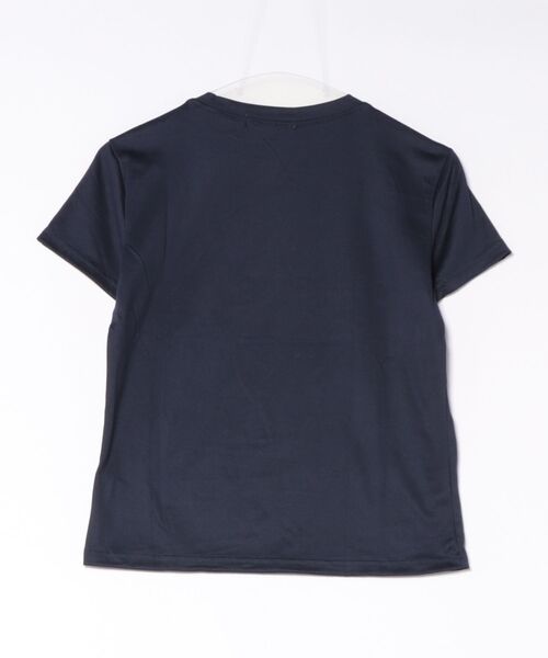 BARELY BLUE(ベアリーブルー)の「【 BARELY BLUE / ベアリーブルー 】 ライン スター パッチ デザイン Tシャツ(Tシャツ/カットソー・レディース・ネイビー/ホワイト・FREE)」の3枚目の写真