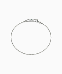 VALIK（バリク）の「[925シルバー] No.84 グリーンタック ロープチェーンブレスレット（ブレスレット）」