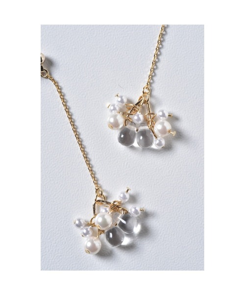 tone(トーン)の「【Astyle】小粒チェーンピアス(MA)(ピアス(両耳用)・レディース・ゴールド・FREE)」の3枚目の写真