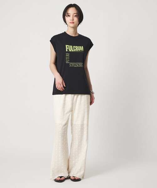 CITEN(シテン)の「<CITEN>カットレースパンツ(その他パンツ・レディース・ブラック/オフホワイト・M/S)」の14枚目の写真