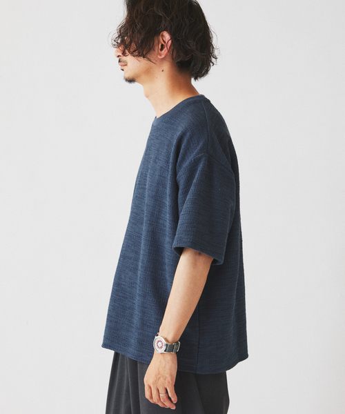 JOURNAL STANDARD relume(ジャーナルスタンダード レリューム)の「ブークレ ジャガード ニットソー(Tシャツ/カットソー・メンズ・ダークグリーン/ライトグレー/コバルトブルー・MEDIUM/LARGE)」の10枚目の写真