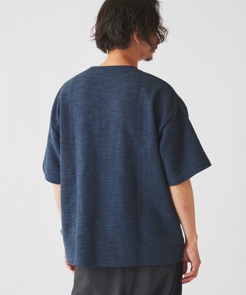 JOURNAL STANDARD relume(ジャーナルスタンダード レリューム)の「ブークレ ジャガード ニットソー(Tシャツ/カットソー・メンズ・ダークグリーン/ライトグレー/コバルトブルー・MEDIUM/LARGE)」の11枚目の写真