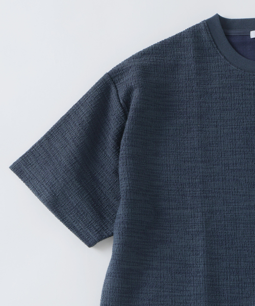 JOURNAL STANDARD relume(ジャーナルスタンダード レリューム)の「ブークレ ジャガード ニットソー(Tシャツ/カットソー・メンズ・ダークグリーン/ライトグレー/コバルトブルー・MEDIUM/LARGE)」の15枚目の写真