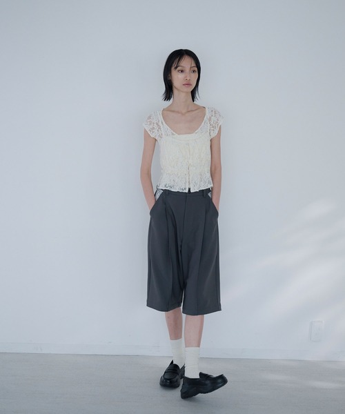Nora Lily elle(ノラリリーエル)の「between layers(Tシャツ/カットソー・レディース・ホワイト/ブラック・FREE)」の12枚目の写真