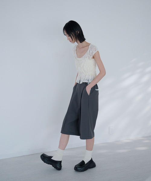 Nora Lily elle(ノラリリーエル)の「between layers(Tシャツ/カットソー・レディース・ホワイト/ブラック・FREE)」の13枚目の写真