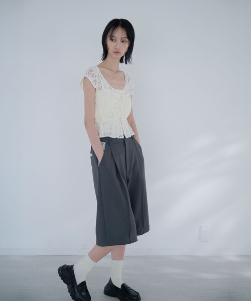 Nora Lily elle(ノラリリーエル)の「between layers(Tシャツ/カットソー・レディース・ホワイト/ブラック・FREE)」の14枚目の写真