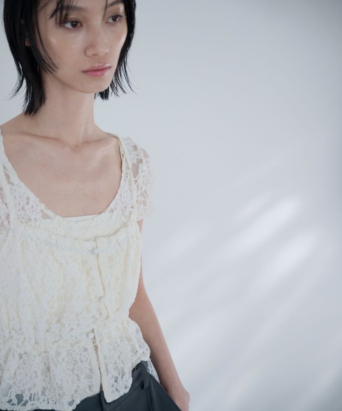 Nora Lily elle(ノラリリーエル)の「between layers(Tシャツ/カットソー・レディース・ホワイト/ブラック・FREE)」の8枚目の写真