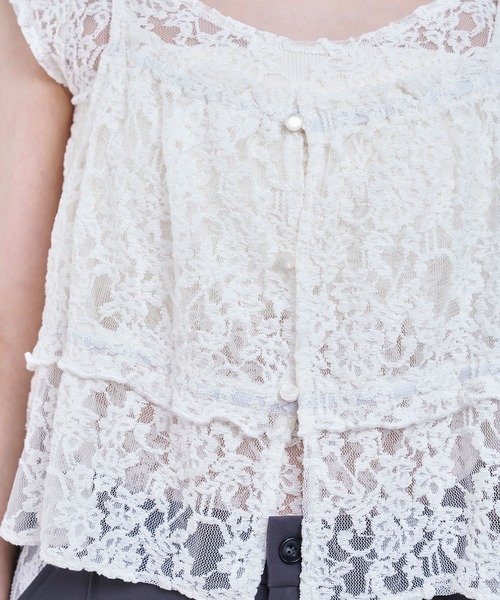 Nora Lily elle(ノラリリーエル)の「between layers(Tシャツ/カットソー・レディース・ホワイト/ブラック・FREE)」の11枚目の写真