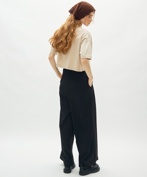 full/fill.（フルフィル）の「two tuck wide pants / 2タックワイドパンツ（スラックス・レディース・ブラック/ベージュ・FREE）」の6枚目の写真