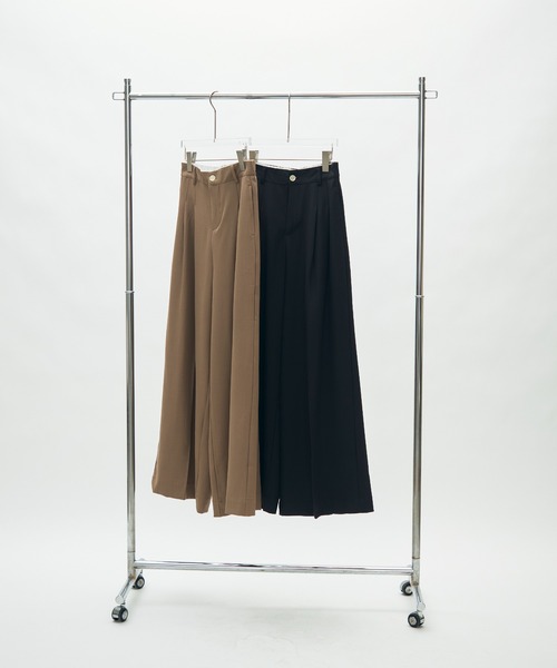 full/fill.（フルフィル）の「two tuck wide pants / 2タックワイドパンツ（スラックス・レディース・ブラック/ベージュ・FREE）」の19枚目の写真