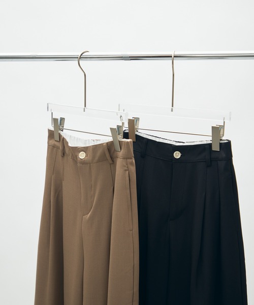 full/fill.（フルフィル）の「two tuck wide pants / 2タックワイドパンツ（スラックス・レディース・ブラック/ベージュ・FREE）」の20枚目の写真