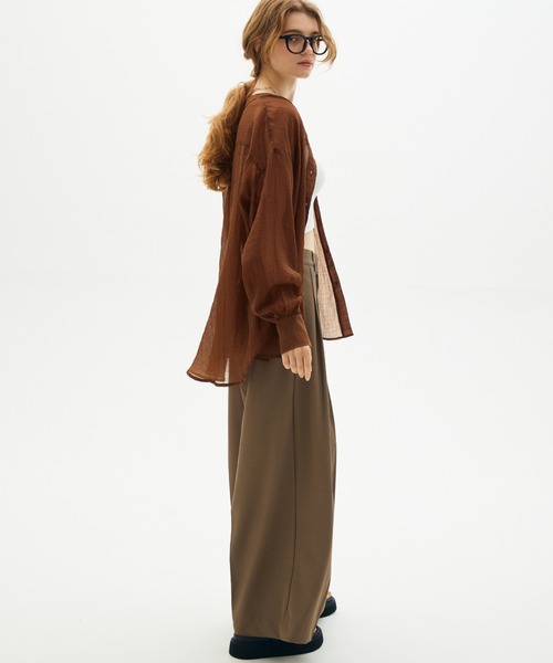 full/fill.（フルフィル）の「two tuck wide pants / 2タックワイドパンツ（スラックス・レディース・ブラック/ベージュ・FREE）」の12枚目の写真