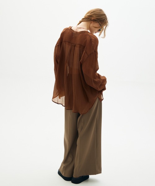 full/fill.（フルフィル）の「two tuck wide pants / 2タックワイドパンツ（スラックス・レディース・ブラック/ベージュ・FREE）」の13枚目の写真