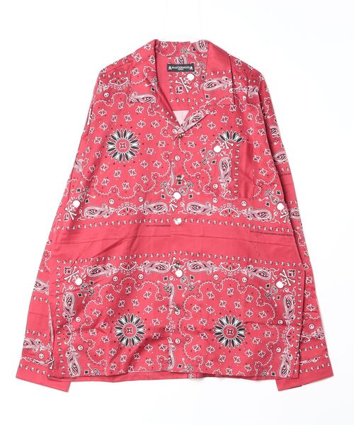 mastermind JAPAN(マスターマインド)の「BANDANA SHIRT(シャツ/ブラウス・メンズ・レッド/ブラック・XL)」の1枚目の写真
