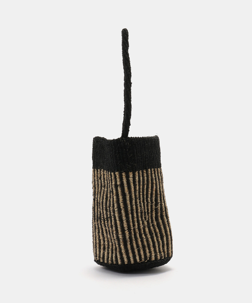 JOURNAL STANDARD LUXE（ジャーナルスタンダード　ラックス）の「【SOIL】STRIPE SISAL ONE HANDLE BAG（かごバッグ・レディース・ブラウン/ブラック・FREE）」の6枚目の写真
