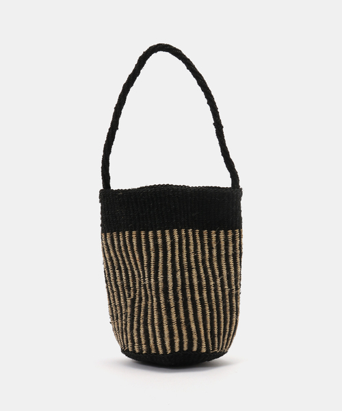 JOURNAL STANDARD LUXE（ジャーナルスタンダード　ラックス）の「【SOIL】STRIPE SISAL ONE HANDLE BAG（かごバッグ・レディース・ブラウン/ブラック・FREE）」の7枚目の写真