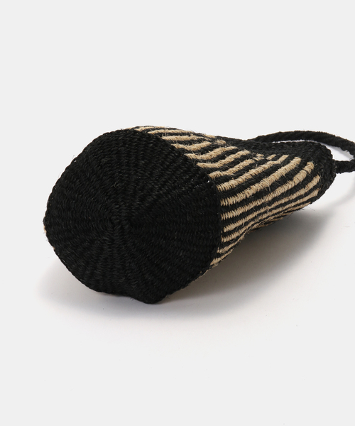JOURNAL STANDARD LUXE（ジャーナルスタンダード　ラックス）の「【SOIL】STRIPE SISAL ONE HANDLE BAG（かごバッグ・レディース・ブラウン/ブラック・FREE）」の8枚目の写真