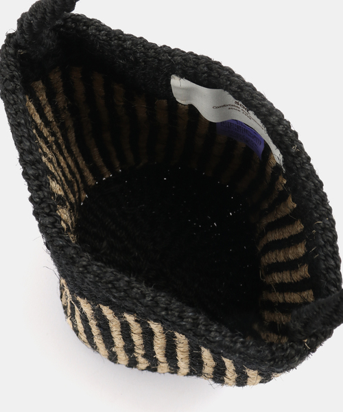 JOURNAL STANDARD LUXE（ジャーナルスタンダード　ラックス）の「【SOIL】STRIPE SISAL ONE HANDLE BAG（かごバッグ・レディース・ブラウン/ブラック・FREE）」の9枚目の写真