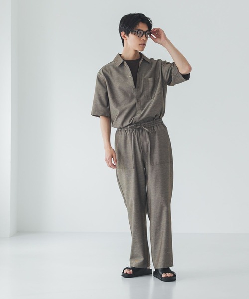 GLOBAL WORK（グローバルワーク）の「リネンブレンドイージーパンツ/732030（その他パンツ・メンズ・ブラック/ダークブラウン・SMALL/MEDIUM/LARGE/X-LARGE）」の8枚目の写真