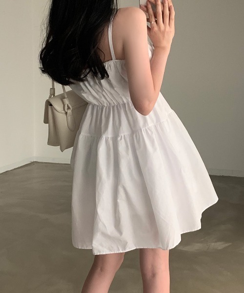 FAVORITO(ファヴォリート)の「キャミワンピース(ワンピース・レディース・ホワイト/ブラック・F)」の5枚目の写真