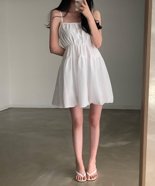 FAVORITO(ファヴォリート)の「キャミワンピース(ワンピース・レディース・ホワイト/ブラック・F)」の13枚目の写真