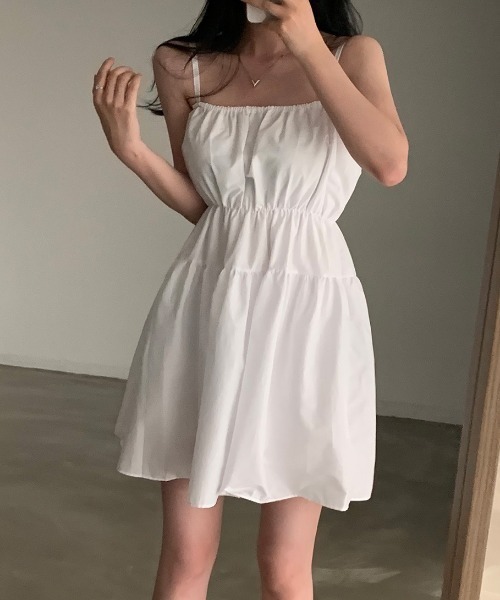 FAVORITO(ファヴォリート)の「キャミワンピース(ワンピース・レディース・ホワイト/ブラック・F)」の17枚目の写真