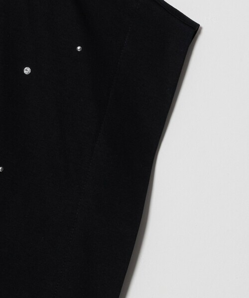 UNITED ARROWS(ユナイテッドアローズ)の「ビジュー Tシャツ ‐接触冷感‐(Tシャツ/カットソー・レディース・ホワイト/ブラック・FREE)」の8枚目の写真