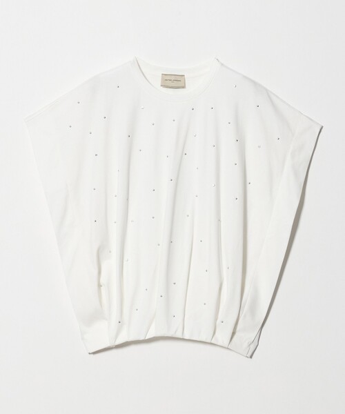 UNITED ARROWS(ユナイテッドアローズ)の「ビジュー Tシャツ ‐接触冷感‐(Tシャツ/カットソー・レディース・ホワイト/ブラック・FREE)」の7枚目の写真