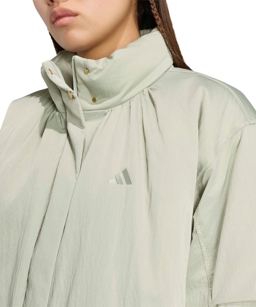 adidas（アディダス）の「【adidas×アルペン限定コレクション】アディダス adidas ラックスフロー しわ加工 ウーブン ルーズフィット パッドジャケット （ダウンジャケット/コート・レディース・オフホワイト/ブラック/グリーン・S/XL/L/M）」の8枚目の写真