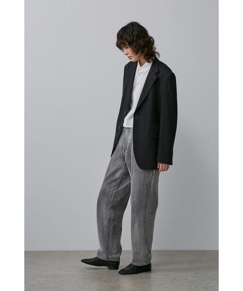 YLEVE（イレーヴ）の「YLEVE / HEMP ORGANIC COTTON CANVAS JK（テーラードジャケット・レディース・ブラック/カーキ・0/2/1）」の3枚目の写真