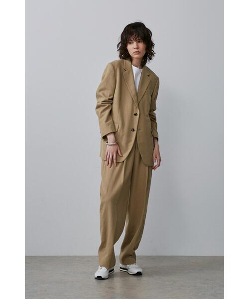 YLEVE（イレーヴ）の「YLEVE / HEMP ORGANIC COTTON CANVAS JK（テーラードジャケット・レディース・ブラック/カーキ・0/2/1）」の8枚目の写真