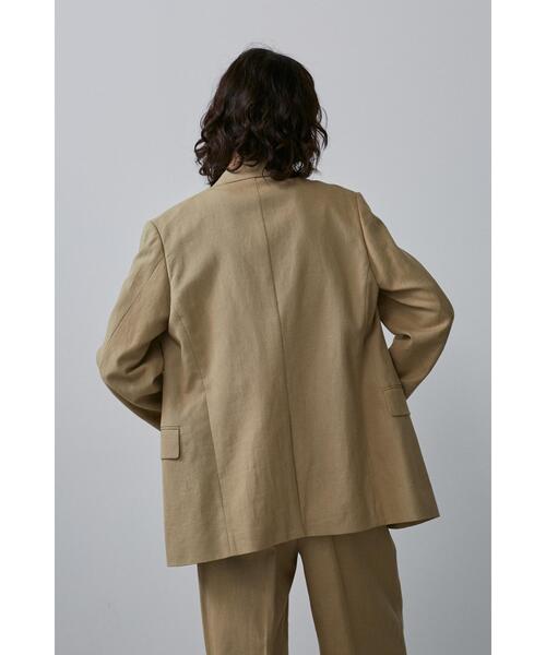 YLEVE（イレーヴ）の「YLEVE / HEMP ORGANIC COTTON CANVAS JK（テーラードジャケット・レディース・ブラック/カーキ・0/2/1）」の9枚目の写真