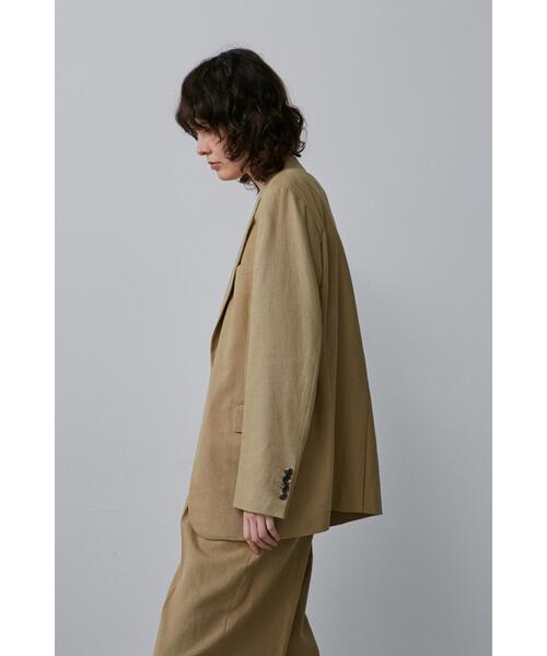 YLEVE（イレーヴ）の「YLEVE / HEMP ORGANIC COTTON CANVAS JK（テーラードジャケット・レディース・ブラック/カーキ・0/2/1）」の10枚目の写真