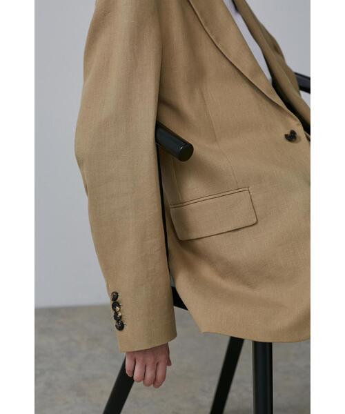 YLEVE（イレーヴ）の「YLEVE / HEMP ORGANIC COTTON CANVAS JK（テーラードジャケット・レディース・ブラック/カーキ・0/2/1）」の11枚目の写真