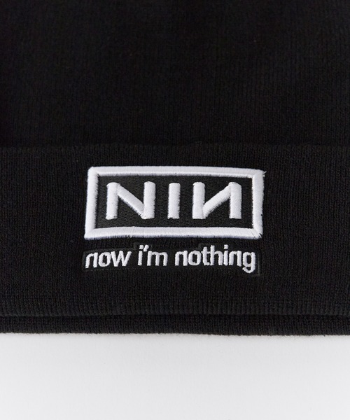 ROOPTOKYO(ループトウキョウ)の「Nine Inch Nails / ナインインチネイルズ NIN Unisex Beanie Now I'm Nothing ロゴビーニー ニット帽 ストリート メンズ 2026年秋冬 秋物(ニットキャップ/ビーニー・メンズ・ブラック・FREE)」の5枚目の写真