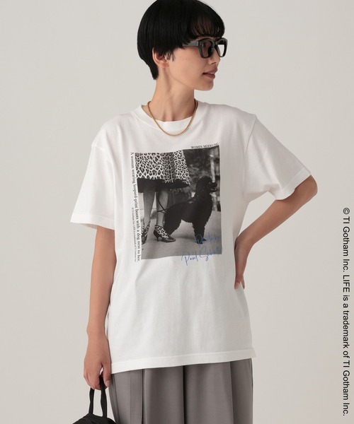 Elura(エルーラ)の「≪GOOD ROCK SPEED/グッドロックスピード≫ DOGプリントTシャツ/1057136(Tシャツ/カットソー・レディース・ホワイト/チャコールグレー・FREE)」の7枚目の写真