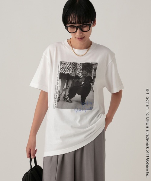 Elura(エルーラ)の「≪GOOD ROCK SPEED/グッドロックスピード≫ DOGプリントTシャツ/1057136(Tシャツ/カットソー・レディース・ホワイト/チャコールグレー・FREE)」の8枚目の写真