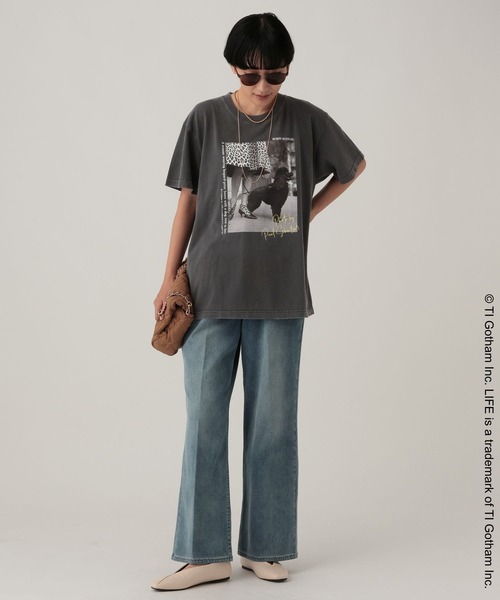 Elura(エルーラ)の「≪GOOD ROCK SPEED/グッドロックスピード≫ DOGプリントTシャツ/1057136(Tシャツ/カットソー・レディース・ホワイト/チャコールグレー・FREE)」の10枚目の写真