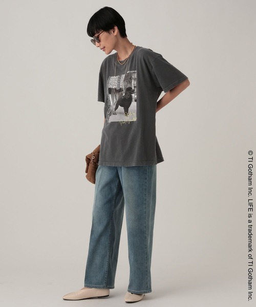 Elura(エルーラ)の「≪GOOD ROCK SPEED/グッドロックスピード≫ DOGプリントTシャツ/1057136(Tシャツ/カットソー・レディース・ホワイト/チャコールグレー・FREE)」の11枚目の写真