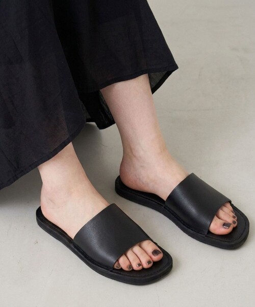 Waa.Studios/ワースタジオ】レザーフラットサンダル XP SANDAL