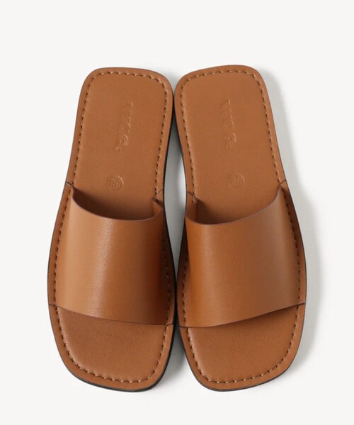Rouge vif(ルージュヴィフ)の「【Waa.Studios/ワースタジオ】レザーフラットサンダル XP SANDAL(サンダル・レディース・ブラック/ブラウン・38/36/37)」の3枚目の写真
