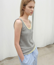 All-day Sleeveless Top - Melange Grey