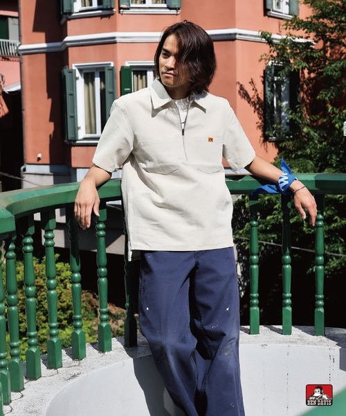 BEN DAVIS(ベンデイビス)の「【限定モデル】Gorila Cut with Paint〈Ben Davis Signature collection Curated by POGGY〉/ゴリラカット ペイント(チノパンツ・メンズ・ネイビー・W36xL32/W36xL30/W32xL32/W32xL30/W30xL32/W30xL30)」の5枚目の写真