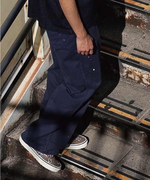 BEN DAVIS(ベンデイビス)の「【限定モデル】Gorila Cut with Paint〈Ben Davis Signature collection Curated by POGGY〉/ゴリラカット ペイント(チノパンツ・メンズ・ネイビー・W36xL32/W36xL30/W32xL32/W32xL30/W30xL32/W30xL30)」の12枚目の写真