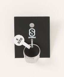 SPINNS | ボリュームメタルシルバーリング/ワンポイントロゴ(リング)
