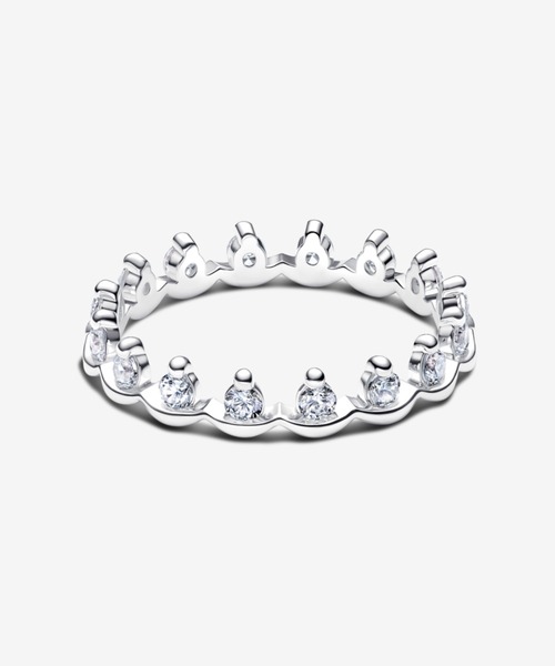 PANDORA(パンドラ)の「スパークリング リーガル バンド リング(リング・レディース・シルバー・48/50/52/54/56/58/60)」の2枚目の写真