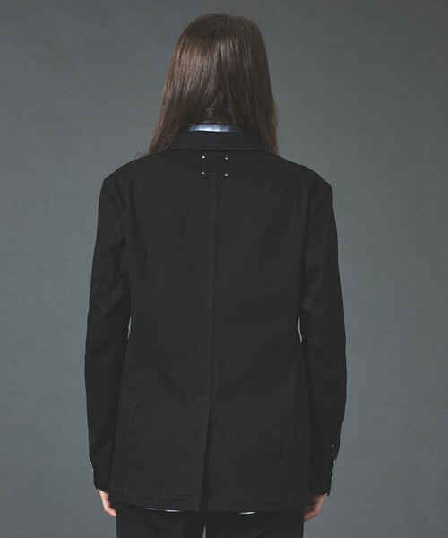 5351 POUR LES HOMMES（ゴーサンゴーイチプールオム）の「【セットアップ対応】2B シングルデニムジャケット（セットアップ・メンズ・ブラック・44/46/48/50）」の4枚目の写真