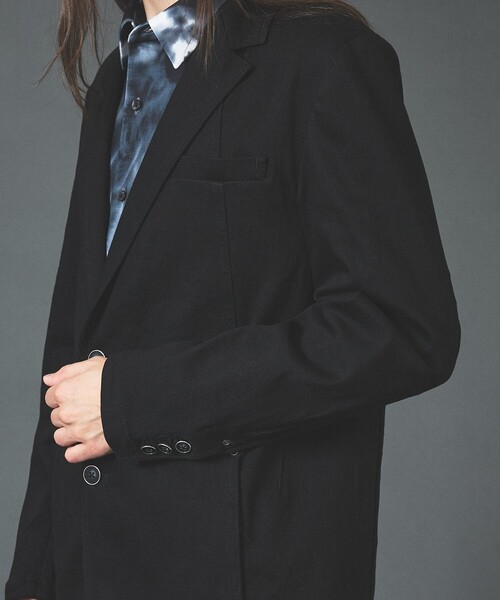 5351 POUR LES HOMMES（ゴーサンゴーイチプールオム）の「【セットアップ対応】2B シングルデニムジャケット（セットアップ・メンズ・ブラック・44/46/48/50）」の7枚目の写真
