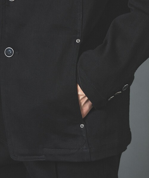 5351 POUR LES HOMMES（ゴーサンゴーイチプールオム）の「【セットアップ対応】2B シングルデニムジャケット（セットアップ・メンズ・ブラック・44/46/48/50）」の8枚目の写真