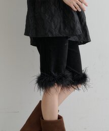 Kastane | 【7.18(土)12:00発売/ファー取り外し可能】ファーバイカー(その他パンツ)